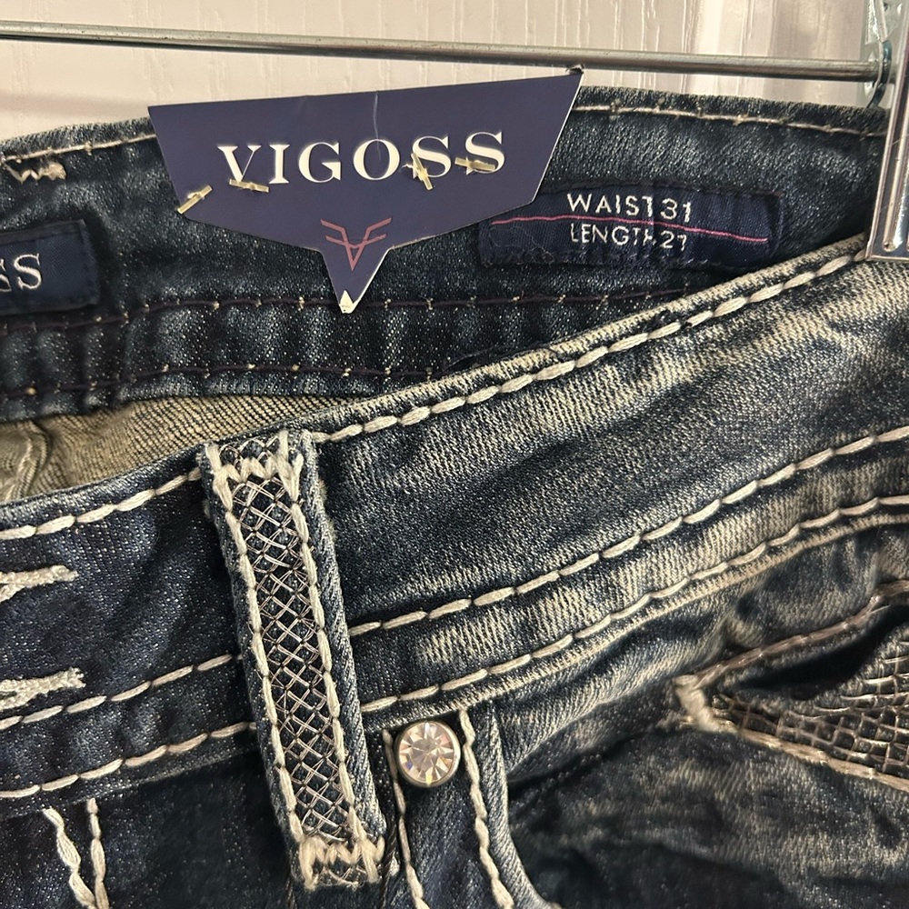 Vigoss The New York Capri Jeans. Size 31 NWT - Picture 3 of 8